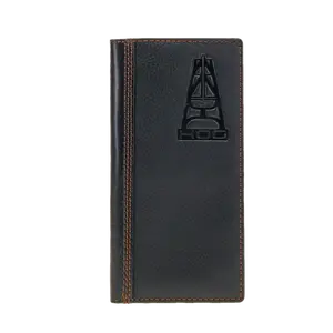 Hooey Men's "HOG" Black Leather Rodeo Wallet HOGW001-BK