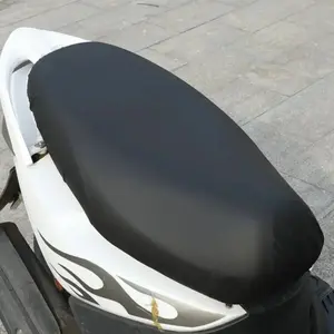Motorcycle Seat Cushion PU Leather Cover, Waterproof Dustproof Sun Protection, Motorcycle Scooter Seat Pad Protector Accessory