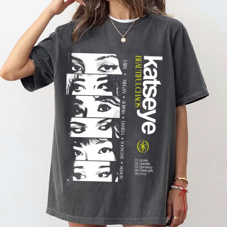 Comfort Colors Katseye Beautiful Chaos tour tee Katseye shirt