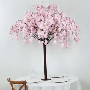 5ft Artificial Cherry Blossom Tree Blush – Silk Sakura Wishing Tree with Sturdy Metal Base & Realistic Fiberglass Trunk