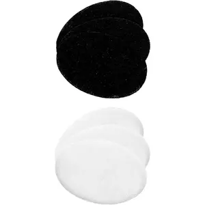 2 Liter Electric Deep Fryer FDM2201BR Charcoal and Oil Vapor Replacement Filter Set Pack of 3, Black and White ACPFDM2203