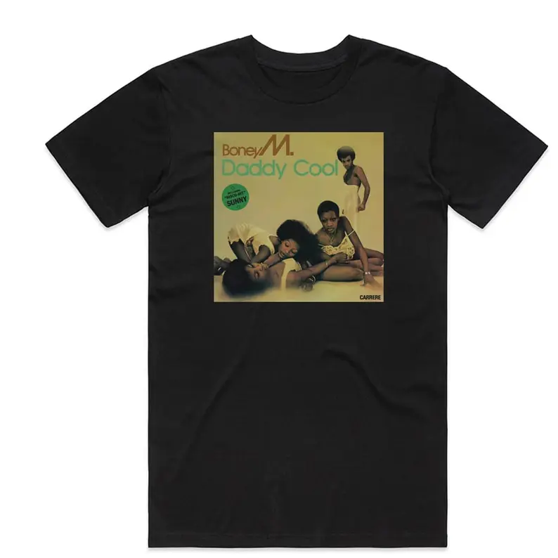 Boney M Daddy Cool Album Cover T-Shirt Black