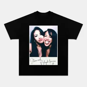 Selena & Aaliyah Retro Music Legends Graphic Tee