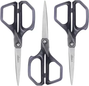 Heavy-Duty Paper Shears - 3-Pack 8-Inch Stainless Steel Fabric Paper Shears for Office, Crafts, Arts and Crafts Use