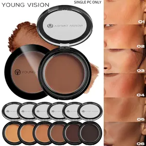 YOUNG VISION Six-Color Matte Bronze Contour Palette, Bronzer Powder, Smooth Application, Highlights Forehead and Nose, Multi-Use for Defined Face Shape