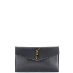 Pre-owned Yves Saint Laurent Leather Clutches & Wristlets Saint Laurent Uptown Pouch by Rebag