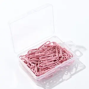 28mm Color Paper Clip, 50pcs/set Creative Paper Clip, Index Card Filing Product, Office Stationery & Supplies, Paperclip