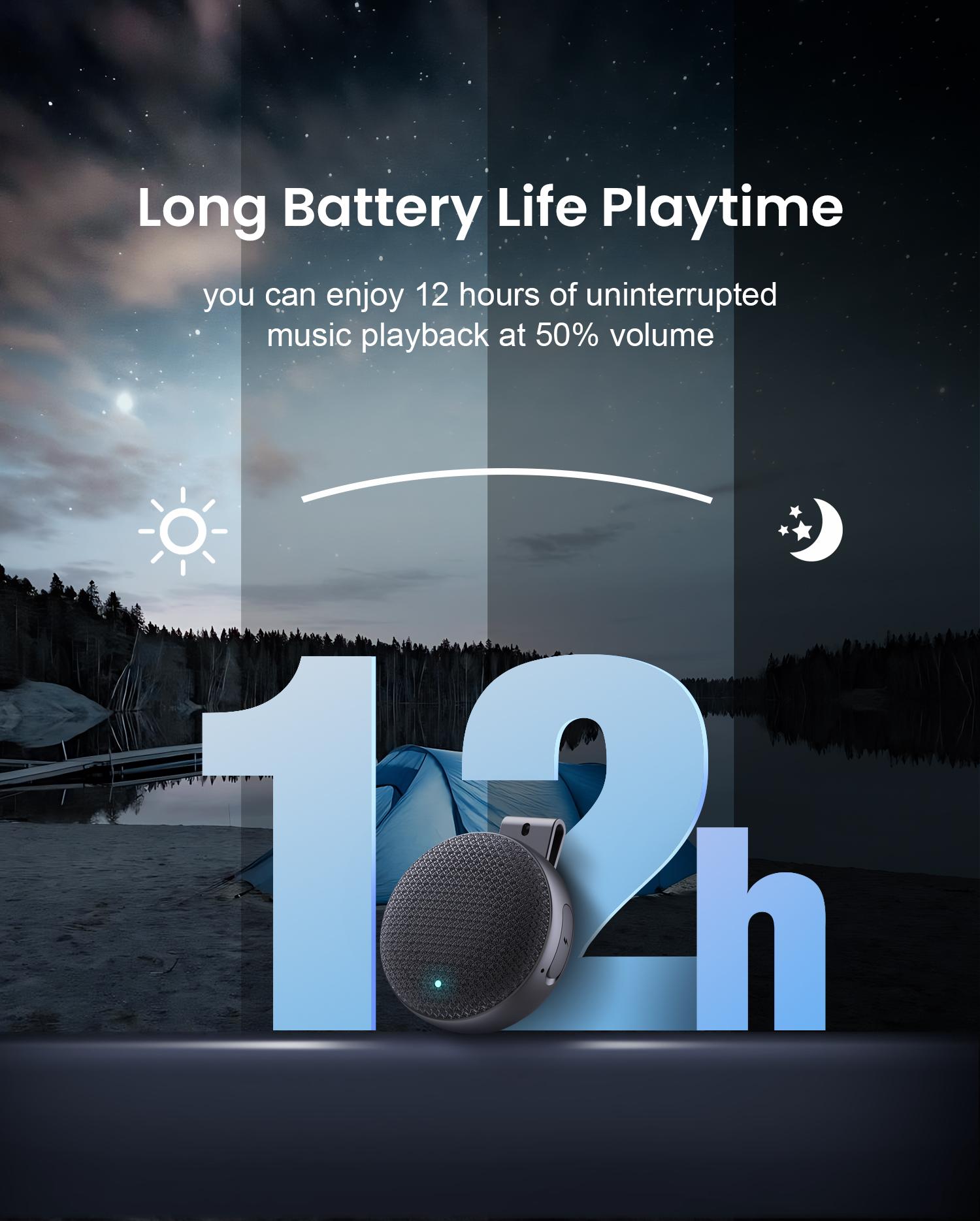 【2026 Upgraded】SUPERONE 4-in-1 Wearable Bluetooth Speaker【Hang Clip, Wrist Watch, Hang Hook & MagSafe Stand】Hi-Fi Sound TWS Portable Wireless Mini Speaker, IPX7 Waterproof for Work, Running & Outdoors