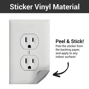 Fake Electrical Outlet Stickers (Pack of 20) - Stick on Outlet for Funny Pranks