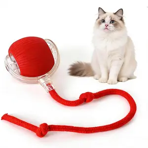 Automatic Interactive Cat Ball Toy with Moving Tail - Smart Self-Rotating Robotic Companion, Durable Electronic Pet Toy for Indoor Cats & Kittens' Exercise & Entertainment#Summervibes #petLovers#summerwins, Built-In Sensors, Gentle Yet Indestructible