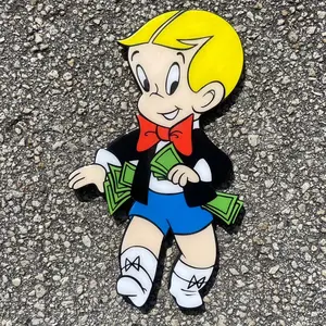 Rich Boy Money Epoxy Resin Wall Art Poster