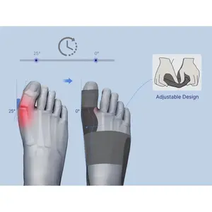 20242 PAIRS Bunion Pad for Women & Men Foot Straightener Splint Brace Adjustable Design Compact Daily Use 2pcs Manicure Nail Care Set