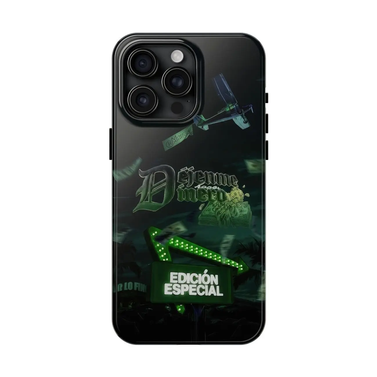 Phone Case Dejenme Hacer Dinero Edicion Especial & TC Marca Registrada1 Compatible with iPhone 7, 8, X, 11, 12, 13, 14, 15, 16 17 & Samsung Galaxy S21, S22, S23 & S24 S25 series T