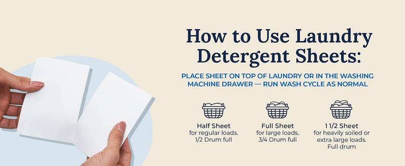 Miss Mouth's Messy Eater Laundry Detergent Sheets - 30 sheets - Clean and Hypoallergenic for Sensitive Skin, Pediatrician & Dermatologist Tested, Fragrance Free