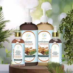 Root Boost - Basic Anti-Hair Loss & Growth Kit with Organic Hair Oil, Shampoo, Conditioner, and Revitalizing Tonic for Healthy, Shiny Hair