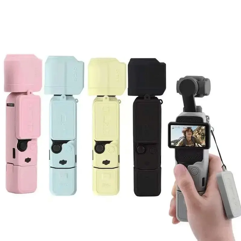 Silicone Case for Dji Pocket 3, Scratch-Resistant Camera Gimbal Cover, Durable Protection Accessory for Vloggers and Content Creators, Camera Accessories, Photography Camera Accessories