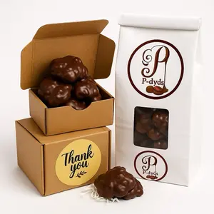 P-dyds, Milk & Dark Chocolate Covered Pecans Cluster P-dyds, Milk & Dark Chocolate Covered Pecans Cluster