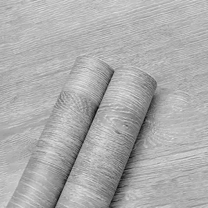 Removable Wood Grain Pattern Vinyl Wrap, Textured Wall Paper, Peel & Stick Waterproof Paper for Countertops, Cabinets, Home Decor Supplies