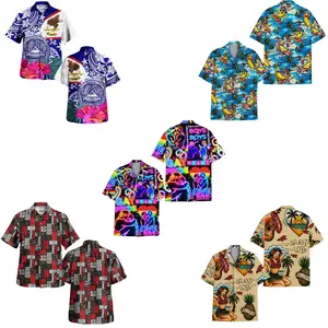 Hawaiian Shirt 2026 American Samoa Hawaiian Shirt Flag Tribal Tropical Style, Tropical Print Button-Up