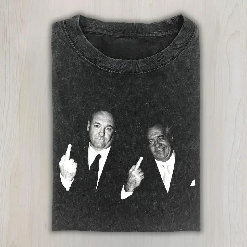 Vintage Sopranos Middle Finger T-Shirt, Funny Mafia Graphic Tee, Tony Soprano Attitude Shirt, Retro TV Show Streetwear, Unisex Fan Gift