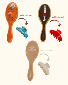KAXI MOM HAIR BRUSH + MIDI CLAW SET