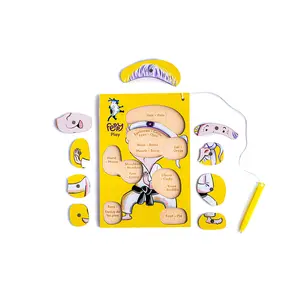 Bilingual Human Body Puzzle that Teaches Spanish and English Vocabulary