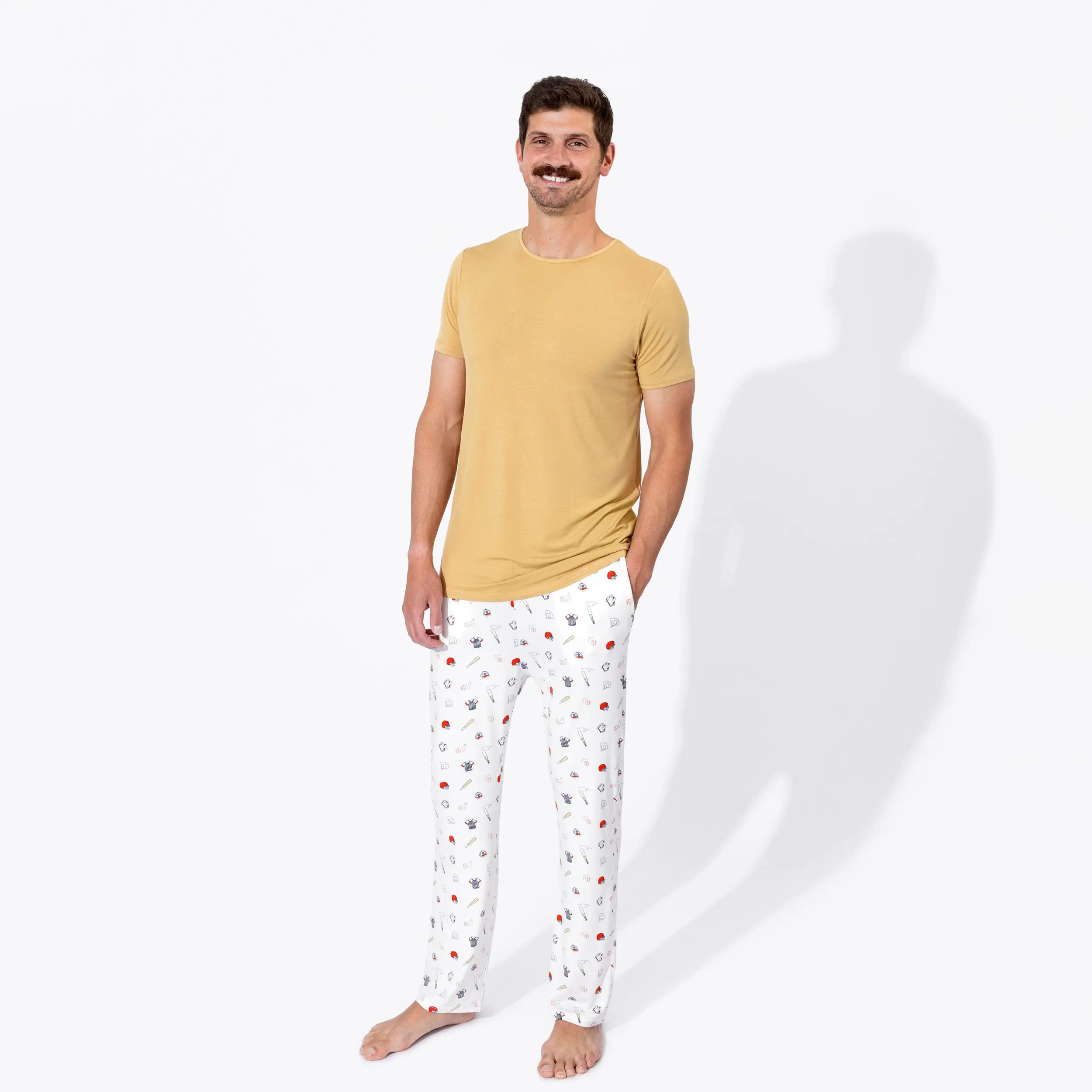 Baseball Bamboo Men's Pajama Set Baseball Bamboo Men's Pajama Set