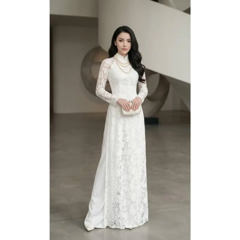 vietnamese long dress - TikTok Shop