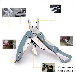 Mini Multifunctional Pliers + Outdoor Edc Multi-Tool Knife, Portable Stainless Steel Survival Tool Kit, Pocket Swiss Tech Keychain Screwdriver