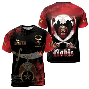 Customized Grunge Noble Shriners Dark Moon Men's T-shirt S-5XL