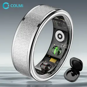 COLMI R10 Temperature Smart Fitness Ring, 1 Count USB Rechargeable Long Battery Life Smart Ring, 5ATM Waterproof Durable Fitness Tracker for Women & Men, Wireless, Portable, Durability