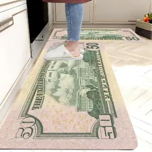 Entry Floor Mat Fifty Dollar Bill Simulation Kitchen Carpet