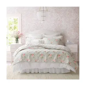Laura Ashley Melany Pink King Quilt-Sham Set