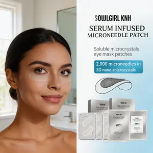Soulgirl KNH Microneedle Eye Patch, FDA Registered. 1.8% Hyaluronic Acid & Acetyl Peptides. Targets Crow’s Feet, Puffy Eyes & Dark Circles. 2000 Painless Dissolving Pins for Instant 2-Hour Recovery & Radiant Glow