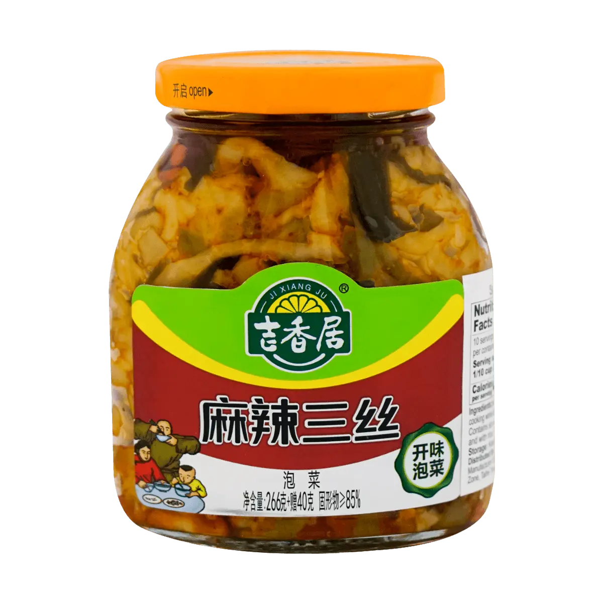 JI XIANG JU Spicy Mala Sichuan Pickled Vegetables Flavor , 10.79oz