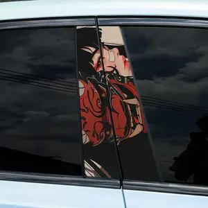 Car B-pillar Sticker, 2 Counts/Set Durable & Anti-scratch Car Sticker, Car Exterior Decoration Accessories for Car Window, Universal Car Sticker, Decal for Cars