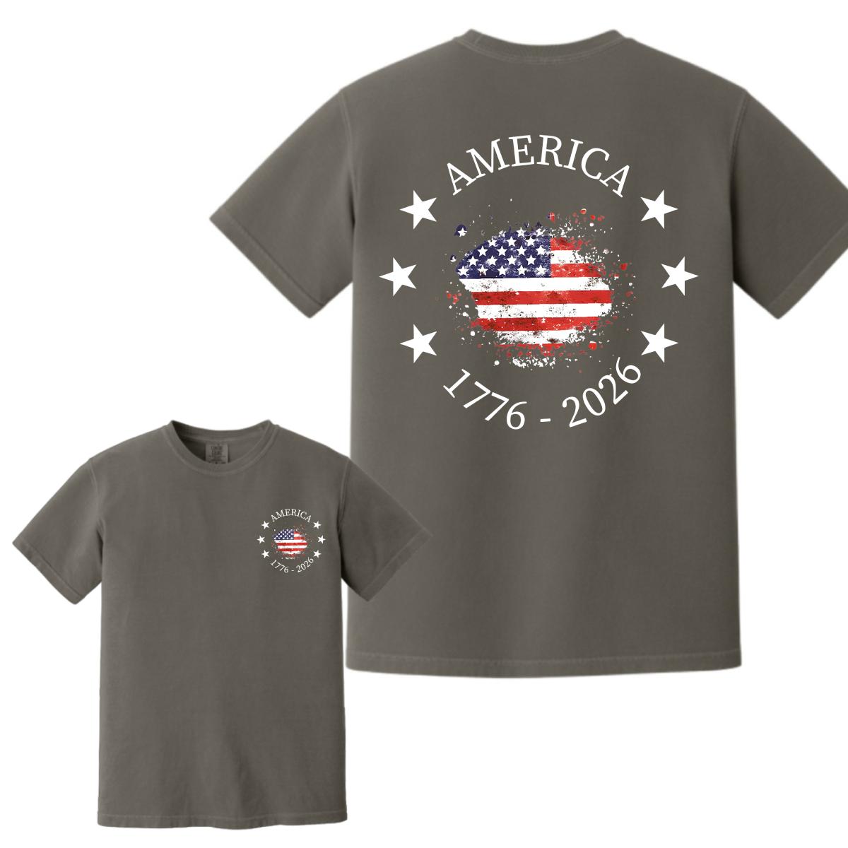Comfort Colors America 250th Anniversary Shirt, Patriotic USA Flag Shirt, 4th of July Independence Day Gift, 4th of July Shirt, America Shirt