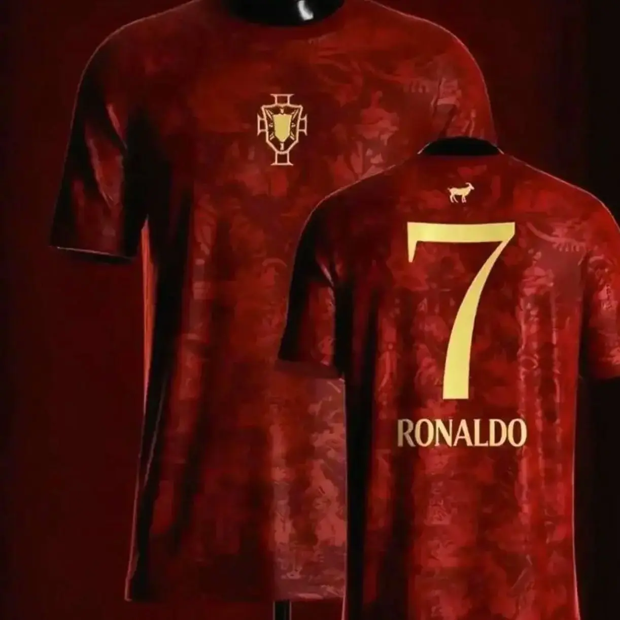 Portugal National Soccer Jersey, 3D Print Breathable Football Shirt, Performance Quick-Dry Fan Sportswear