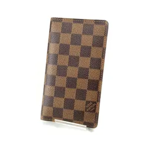 Pre-owned Louis Vuitton Canvas Small Leather Goods Agenda Poche Damier Notebook Cover