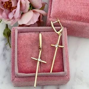 Fe Cross Earrings