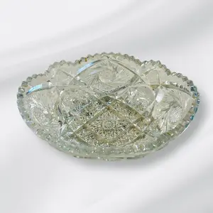 American Cut Glass Pickle, Olive, Relish Tray