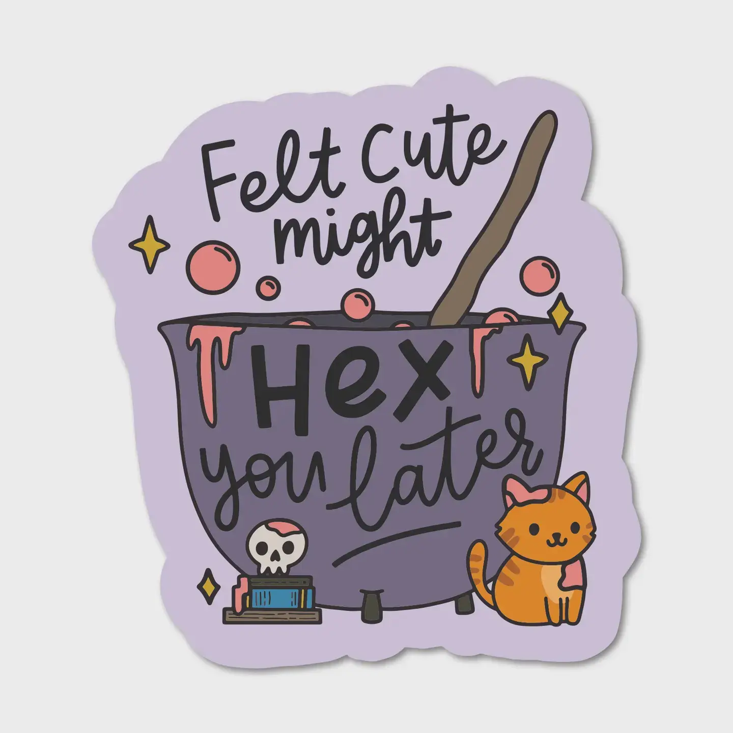Felt Cute Might Hex Die-Cut Adhesive Permanent Vinyl Sticker, DIY Scrapbooking & Stamping Decor for Toys & Hobbies, Adhesive Stickers Stickers, Die-Cut Stickers