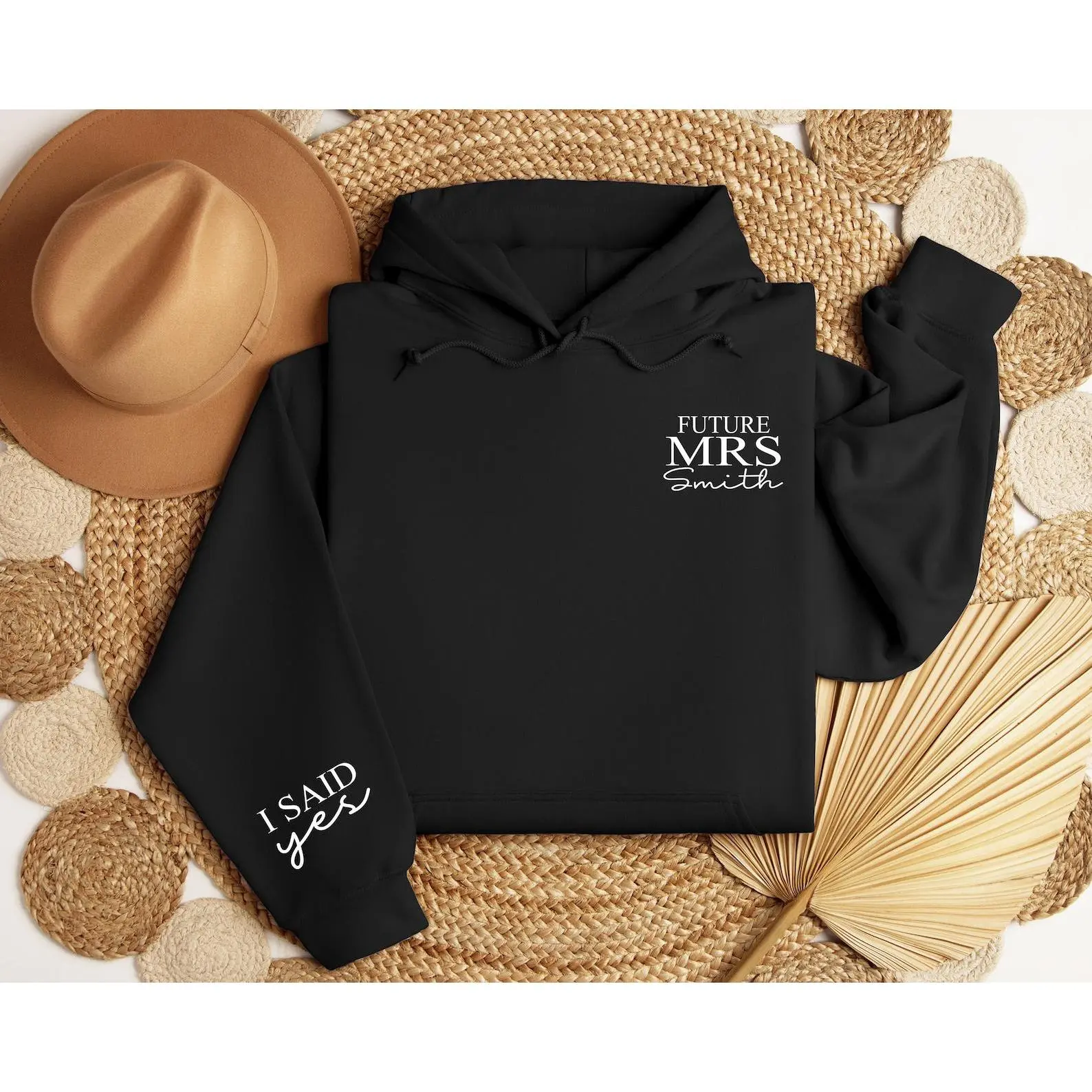 Personalized Future Mrs Sweatshirt, I Said Yes Hoodie, Custom Fiancee Hoodie, Bride To Be Gift, Bridal Shower Clothing, Engagement Gifts, Wifey Shirt