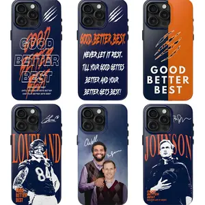Chicago Football Good Better Best Phone Case, Never Let It Rest Till Your Good Gettes Better And Your Better Gets Best Phone Case, Bear Futball Phone Cover For Iphone & SS Galaxy J