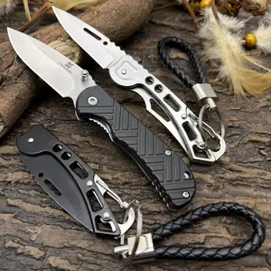 3-Piece Keychain Folding Fruit Knife Set, Compact EDC Utility Knives with Stainless Steel Blades