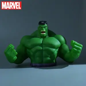 Marvel The Incredible Hulk Official Coin Bank Angry Green Hulk Figurine Piggy Bank with Detailed Muscle Sculpt Superhero Savings Collectible Toy for Fans