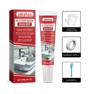 Jakehoe Clear Waterproof Sealant, Invisible Anti-Leak Silicone Glue for Bathroom & Roof Repair, Multi-Purpose Household Adhesive