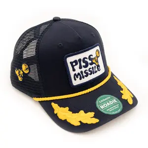 Piss Missile Gold Leaf Golf Hat- Premium Headwear