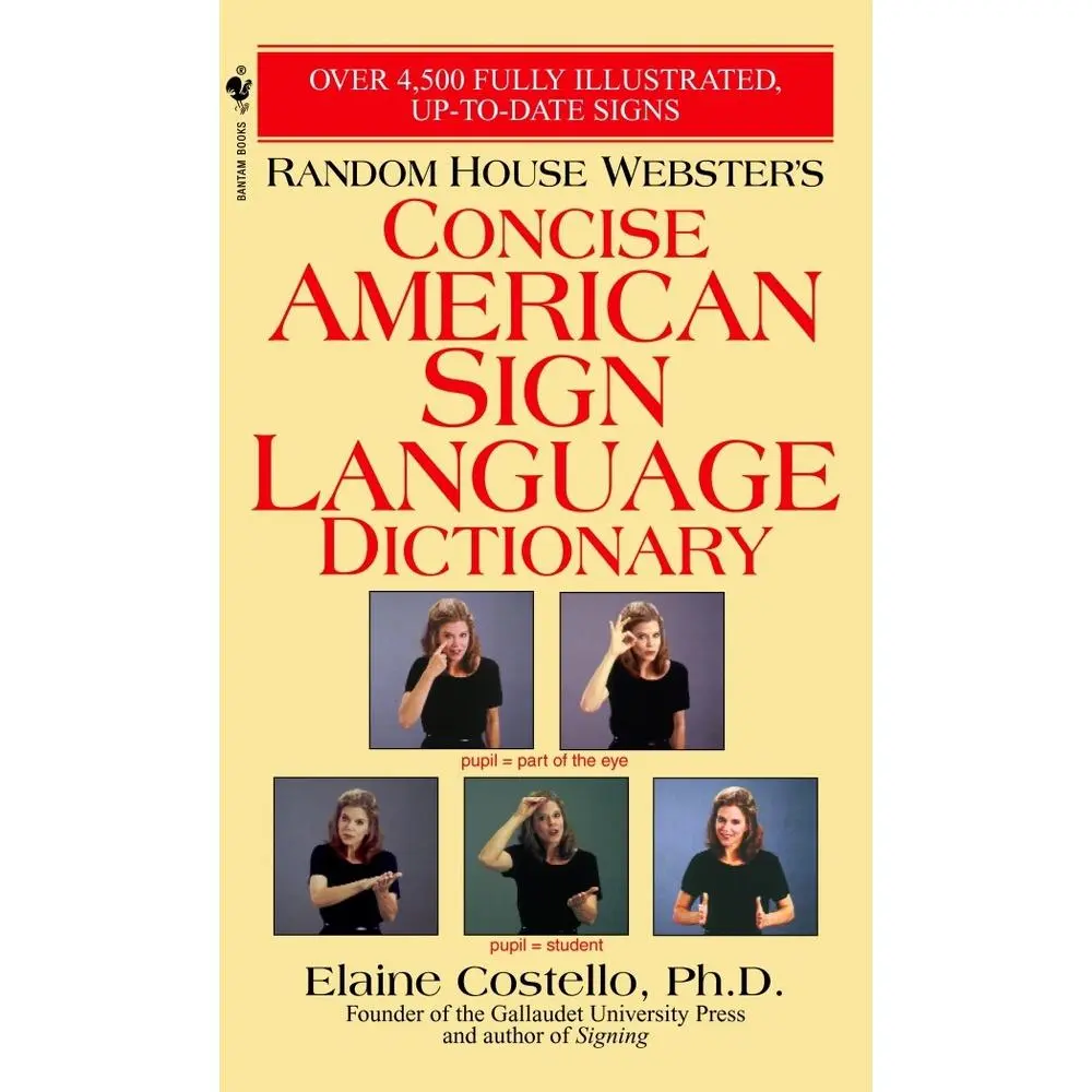 USED Book - Random House Webster's Concise American Sign Language Dictionary by Costello, Elaine (Mass Market Paperback) - english