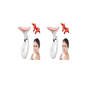 Neck Massager, 2 Counts Facial and Neck Massage Tool, Suitable for Facial, Neck and Leg Massage, for Women and Men, Facial Beauty Instrument